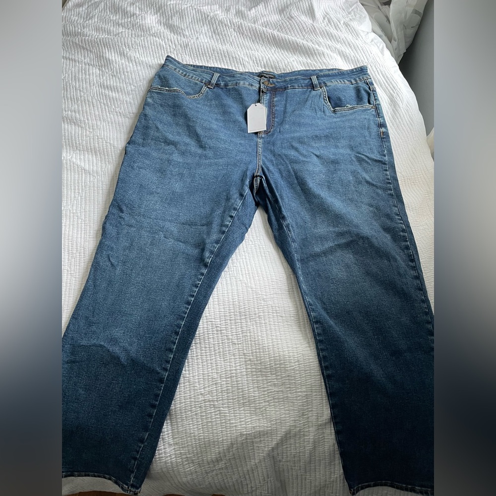 NWT Universal Standard Seine High Rise Skinny Jeans in Vintage True Blue Size 24